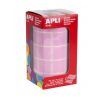 GOMETS ESCOLAR ROLLO Cuadros 20x20 1770u. (Rosa)
