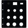 FUNDA MONEDAS 9-Pzas Euro Mod 1730 OPACA NEGRA