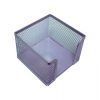 SOPORTE TACO PAPEL 95x95x80 METAL REJILLAS PLATA