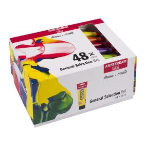 SET ACRILICOS Talen´s 48-Colores 20ml Selección AMSTERDAM
