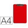 PLACA PORTA-Notas A-4 PLASTICO RIGIDO C/CLIP SUPERIOR