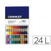 CERAS MANLEY 24-Colores (Uso Escolar)