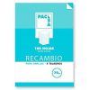 RECAMBIO PAPEL 4º 1-RAYA 4-Taladros 100-H 70gr.
