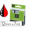 CINTA ROTULAR Dymo (D1) 12mm x7mt (NEGRO,ROJO)