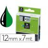 CINTA ROTULAR Dymo (D1) 12mm x7mt (NEGRO,VERDE)