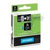 CINTA ROTULAR Dymo (D1) 12mm x7mt (NEGRO,Blanco-Negro)