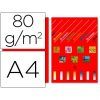 PAPEL Fotocopia A-4 80gr. 100-H Color (Rojo)
