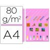 PAPEL Fotocopia A-4 80gr. 100-H Color (Rosa)