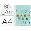 PAPEL Fotocopia A-4 80gr. 100-H Color (Azul Turquesa)