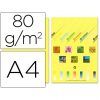 PAPEL Fotocopia A-4 80gr. 100-H Color (Amarillo-Medio)