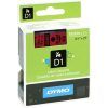 CINTA ROTULAR Dymo (D1) 19mm x7mt (Negro,ROJO)