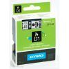CINTA ROTULAR Dymo (D1) 19mm x7mt (Negro,BLANCO)