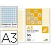 BLOCS PAPEL MILIMETRADO A-3 50-H 80gr. Cuadro 2mm SEPIA