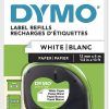 CINTA ROTULAR Dymo TAG 12mm x4mt PAPEL (Negro-Blco)