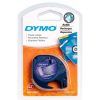 CINTA ROTULAR Dymo TAG 12mm x4mt (Negro,Transpte)