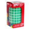 GOMETS ESCOLAR ROLLO Cuadros 10x10mm (VERDE)