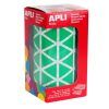 GOMETS ESCOLAR ROLLO Triangulos 20x20x20mm (VERDE)