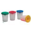 CUBILETE ESCOLAR ANTIVUELCO PLASTICO C/TAPA