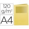 SUBCARPETA C/Ventana A-4 120gr. (Amarillo)