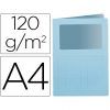 SUBCARPETA C/Ventana A-4 120gr. (Azul)