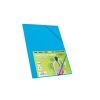 CARPETA GOMAS Fº CARTON Brillo 3-Solapas (Azul)