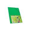 CARPETA GOMAS Fº CARTON Brillo 3-Solapas (Verde)