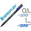 ROTULADOR 317 M 1mm LUMOCOLOR (Reproyeccion) (Azul)