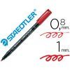 ROTULADOR 317 M 1mm LUMOCOLOR (Reproyeccion) (Rojo)