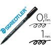 ROTULADOR 317 M 1mm LUMOCOLOR (Reproyeccion) (Negro)