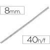 ESPIRAL METAL 5:1 08mm Negro 40-H (Pvp.100u.)