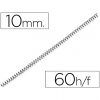 ESPIRAL METAL 5:1 10mm Blco/Negro 60-H (Pvp.100u.)