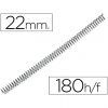 ESPIRAL METAL 5:1 22mm Negro 180-H (Pvp.100u.)