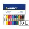 CERAS MANLEY 10-Colores (Uso Escolar)