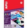 ETIQUETA CD´S 114mm Ink/Las/Cop Removib. 25H=50u. BLANCAS
