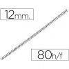 ESPIRAL METAL 5:1 12mm Blco/Negro 90-H (Pvp.100u.)
