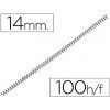 ESPIRAL METAL 5:1 14mm Negro 120-H (Pvp.100u.)