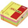 NOTAS ADHESIVAS Apli 75x75 FLUOR CUBO 400-H 4-Colores