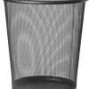 PAPELERA METAL REJILLAS 18Lt. 245x340mm  NEGRA