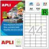 ETIQUETA Removible 48x25 Ink/Laser/Copy 100H=4400u.