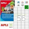 ETIQUETA Removible 52x21 Ink/Laser/Copy 100H=5600u.