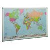 PIZARRA MAPA-MUNDI 84x140 Magnetica M/Aluminio