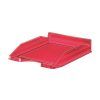 BANDEJA OFICINA Mattio Apilable Plast. Traslucido (Rojo)