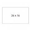 ROLLO ETIQUETA PVP Apli 26x16 Permanente 6u. (Blanca) Recta
