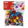 POMPONES 78u. BRILLANTE SURTIDOS
