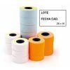 ROLLO ETIQUETA PVP Apli 26x16 Nº Lote+Cad (Blanca) 6u. Remov
