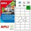 ETIQUETA Removible 64,6x33,8 Ink/Laser/Copy 100H=1200u.
