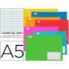 LIBRETA Liderpapel A-5 Cuadros 4mm 32-H C/Margen Apaisada