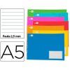 LIBRETA Liderpapel A-5 2-Rayas 32-H. C/Margen Apaisada