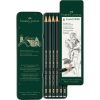 LAPICES GRAFITO Faber-Castell 9000 C/Metal 6u. Artistico