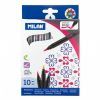 ROTULADOR Milan 10-Colores Pincel Brush Punta Pincel